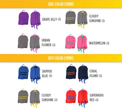 Classic backpack Color Combination options