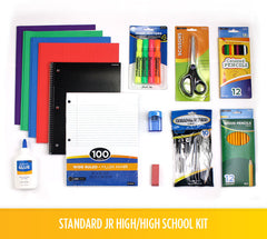 JR High/High School Kit - standard school supplies for junior high/high school students