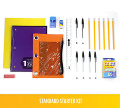 Starter School Kit - standard school supplies for students of all ages